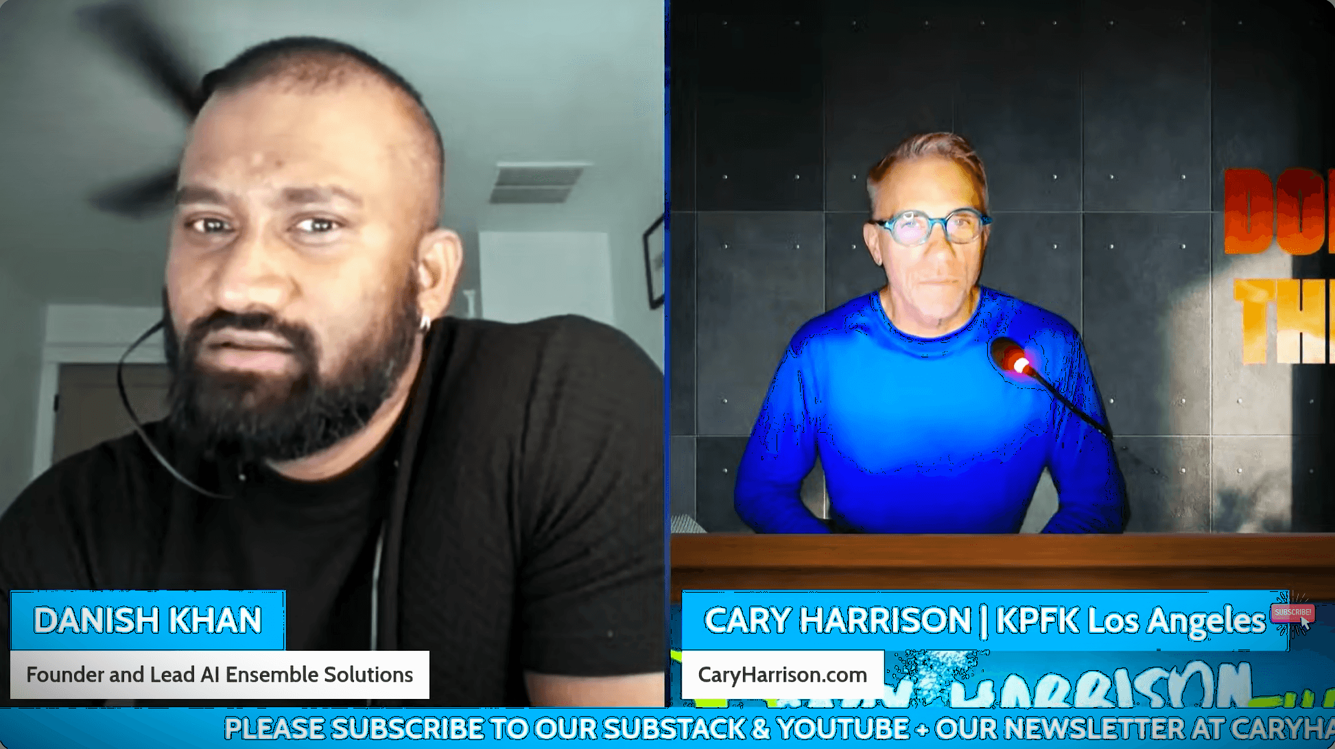 Danish Khan on Cary Harrison's radio show